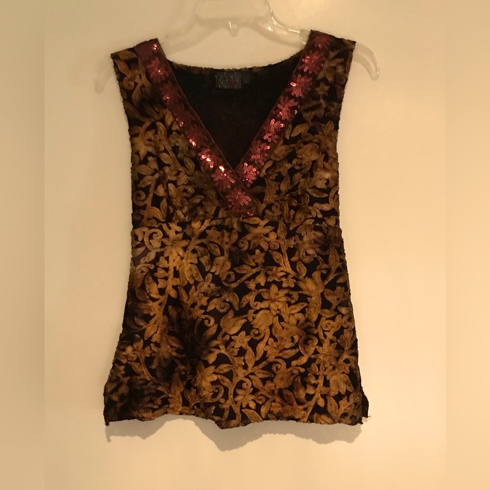 mCm velvet burnout top S